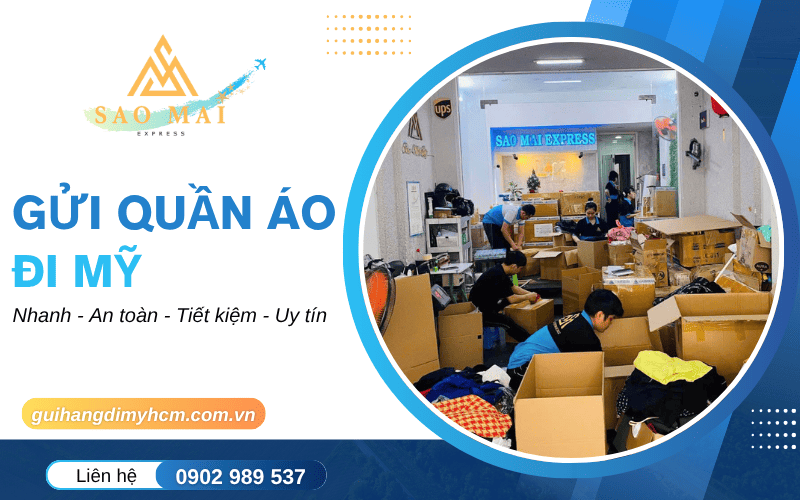 gửi quần áo đi Mỹ