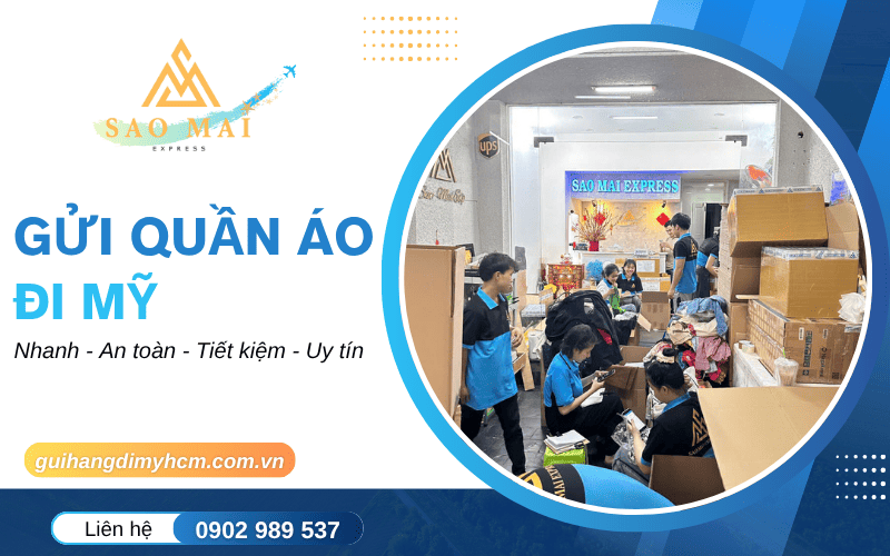 gửi quần áo đi Mỹ