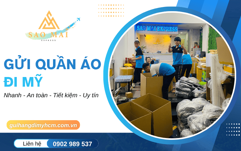 gửi quần áo đi Mỹ