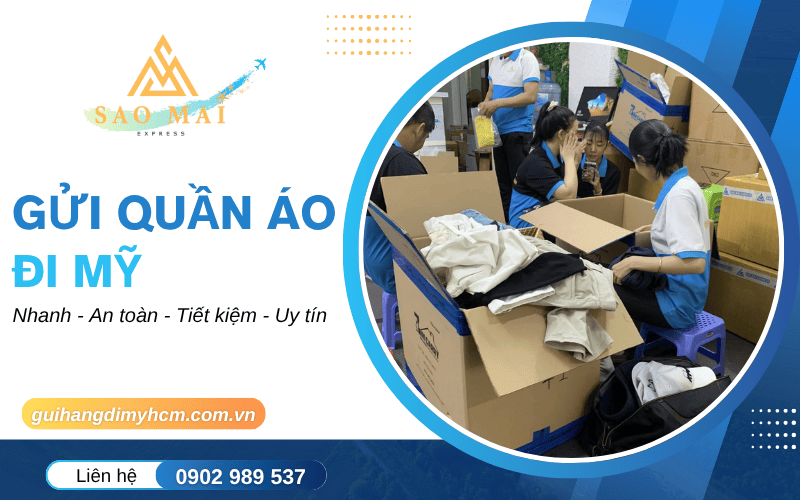 gửi quần áo đi Mỹ